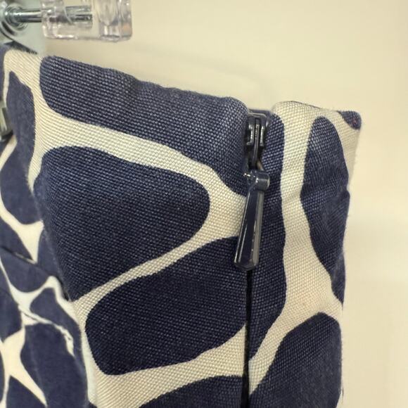 Lilly Pulitzer Spotted Animal Print Palm Beach Fit Capri Crop Pant Women 12 Blue - Picture 6 of 9